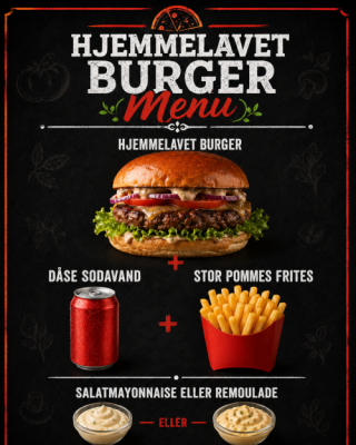 Hjemmelavet Burger Menu