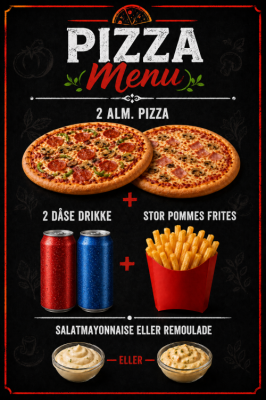 2 Alm. Pizza Menu